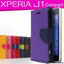 Xperia J1Compactコンビネーションカラー手帳型ケース
