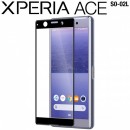 Xperia Ace SO-02L 全面吸着カラー強化ガラス保護フィルム 9H