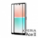 Xperia Ace III SO-53C SOG08 A203SO カラー強化ガラス保護フィルム 9H