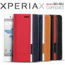 XperiaX Compact SO-02J トリコロールカラー手帳型フリップケース