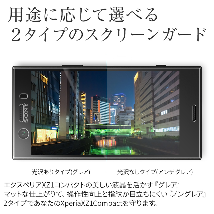 Xperia XZ1 Compact SO-02K 液晶保護フィルム