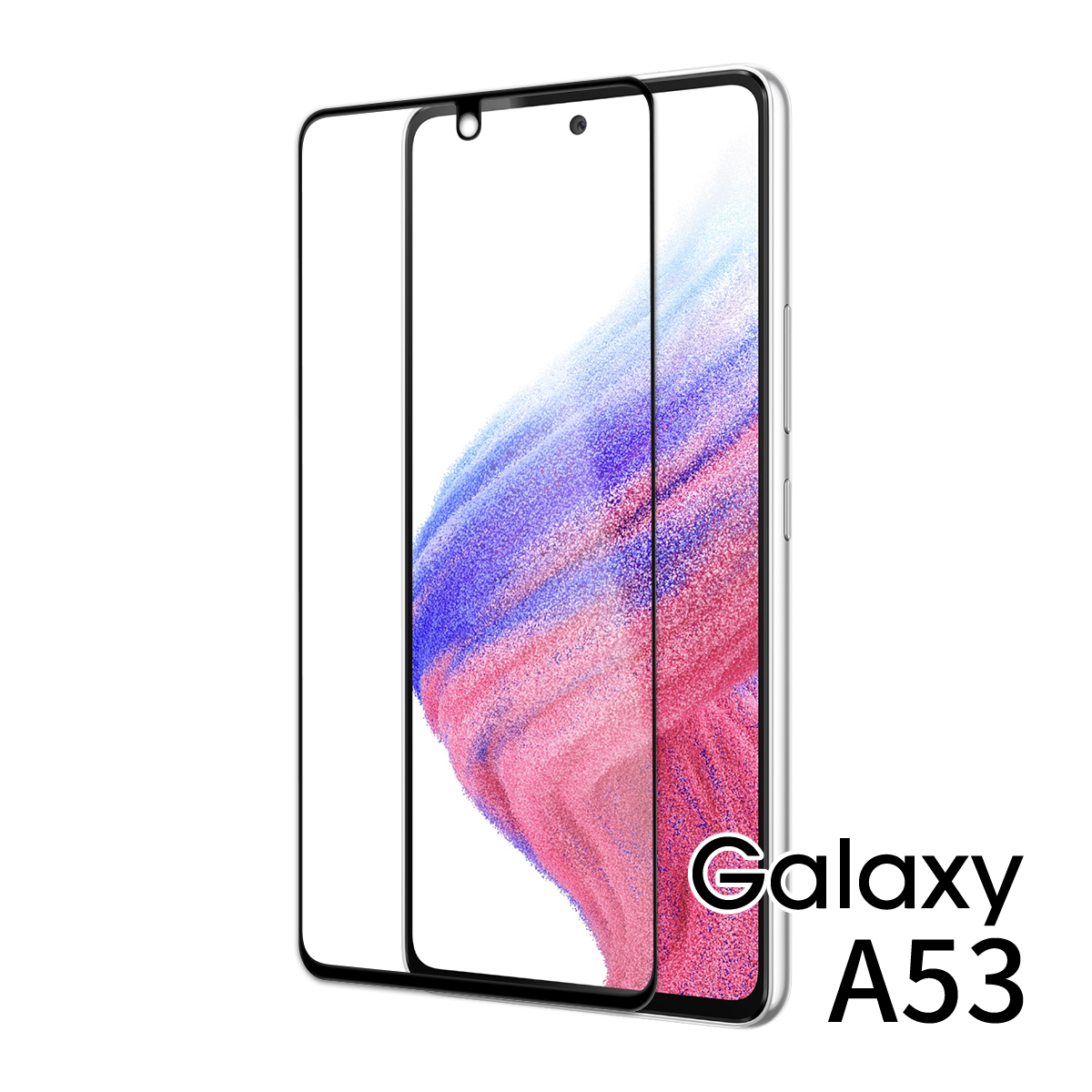 Galaxy A53 5G SC-53C SCG15 カラー強化ガラス保護フィルム 9H